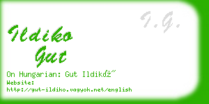 ildiko gut business card